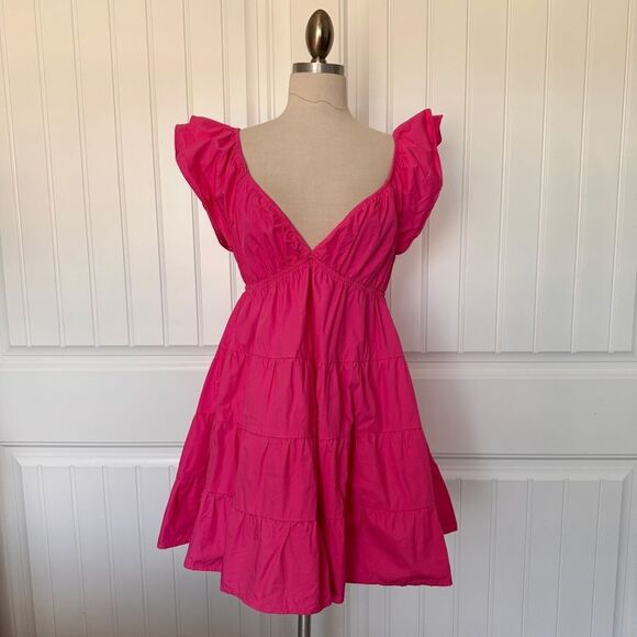 The Post Genevieve Fuchsia Mini Dress - Picture 2 of 9